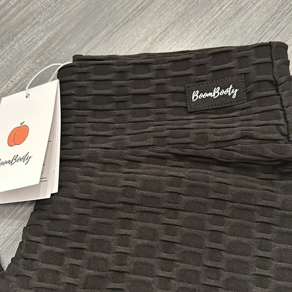 NWT Tik Tok BoomBooty Classics Anti-Cellulite Leggings-Black, Size Medium
